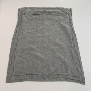 Pottery Barn Belgian Flax Linen Standard Pillow Sham Grey Hemstitch | Farmhouse